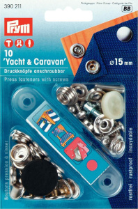 Prym NF-Druckknopf Yacht & Caravan MS 15 mm silberfarbig 