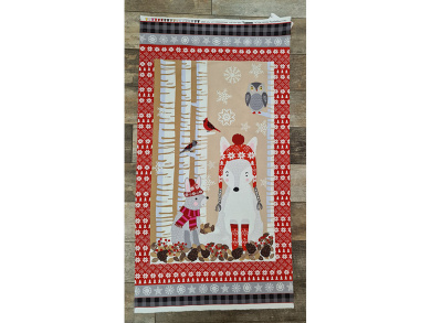 Panel Baumwollstoff Snow 0,6x1,10m 