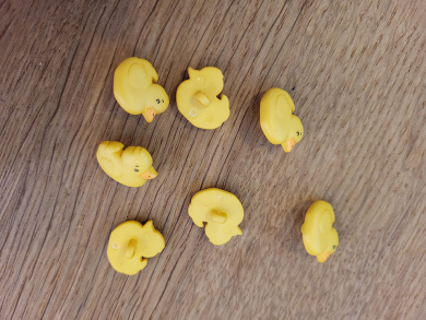 Knopf Ente gelb 19mm 