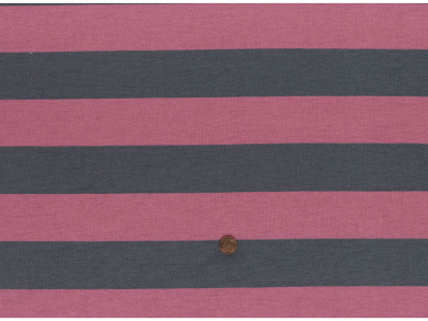 Wintersweat Streifen altrosa / grau Reststück 1,30 x 1,50m 