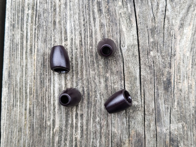 Kordelende schwarz für 4mm Kordel 