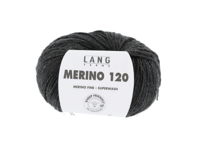 Lang MERINO 120   0005 ANTHRAZIT MÉLANGE 
