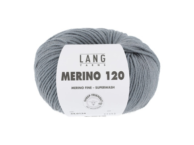 Lang MERINO 120   0124 MAUSGRAU 