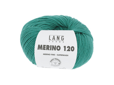 Lang MERINO 120   0517 DUNKLES GRÜN 