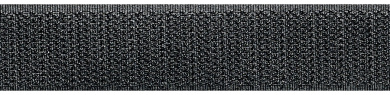 Klettband einseitig (hart) schwarz Hakenband zum Nähen 20mm 