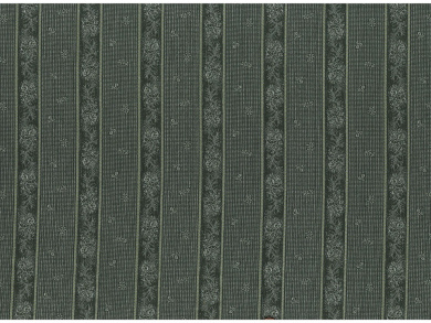 Jacquard Blumig gestreift dunkelgrün 