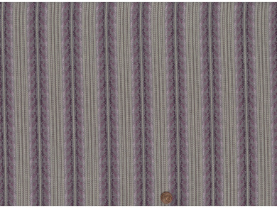 Jacquard gestreift creme / lavendel Reststück 1,90 x 1,40m 