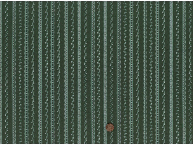 Trachtenbaumwollstoff gestreift grün Reststück 2,20 x 1,50m 