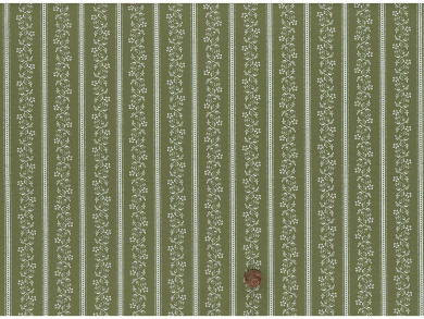 Trachtenbaumwollstoff moosgrün gestreift 