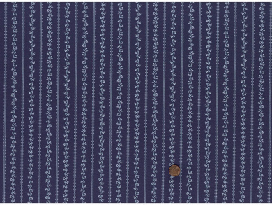 Trachtenbaumwollstoff jeansblau gestreift 