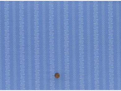 Trachtenbaumwollstoff hellblau Reststück 1,40 x 1,45m 