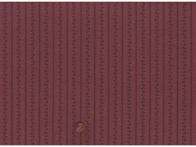 Trachtenbaumwollstoff pastellrot gestreift in grün 