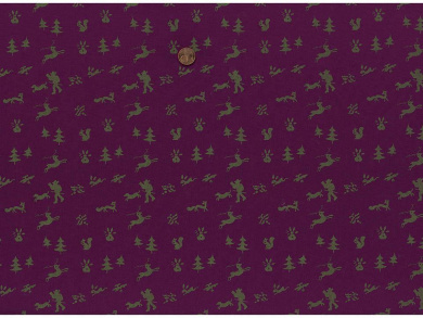 Trachtenbaumwollstoff beere 