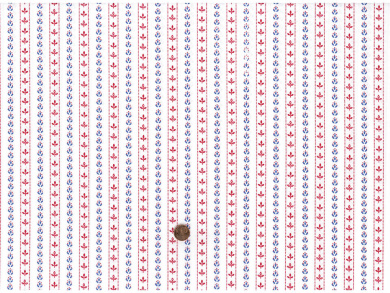 Trachtenbaumwollstoff gestreift weiß Reststück 1,10 x 1,50m 