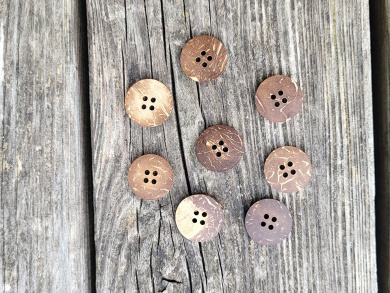 Knopf aus Kokosnuss / braun 20mm 