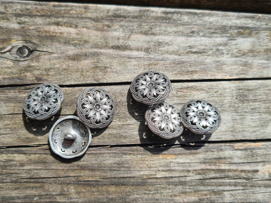 Silberknopf Ornament 20mm 