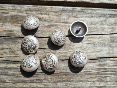 Silberknopf Trachtenjacke  Löwe 23mm 