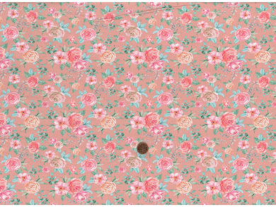 Jersey Rose lachsrosa Reststück 2,10 x 1,45 