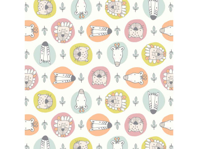 Baumwollstoff Safari Sunrise Reststück 1,40m x 1,10m 