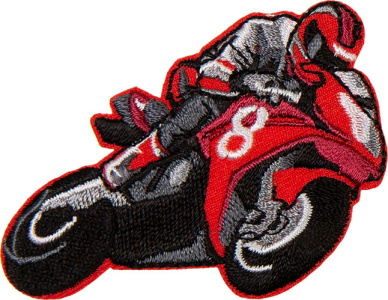 Applikation Motorrad rot 