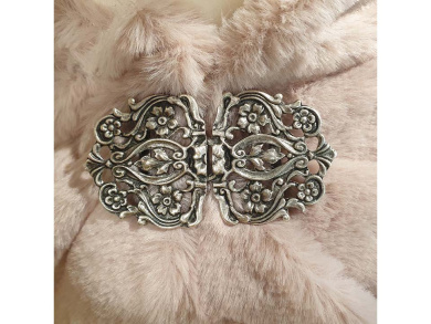 Schürzenschließe altsilber 