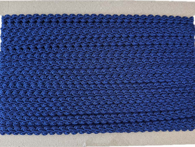 Posamentenborte 10mm blau Reststück ca. 14m 
