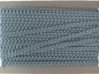 Posamentenborte 10mm hellblau Reststück ca. 12m 