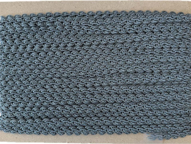 Posamentenborte 10mm jeansblau Reststück ca. 20m 