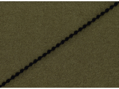 Posamentenborte Röschen schwarz Reststück ca. 14m 