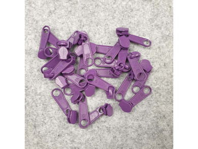 Reißverschlussschieber purpur 3mm 