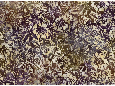 Baumwollstoff Bali aubergine grün B Reststück 1,60 x 1,10m 