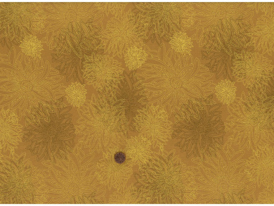 Baumwollstoff Floral Elements senf Reststück 1 x 1,1m 