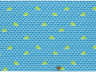 Badeanzugstoff Fisch blau 