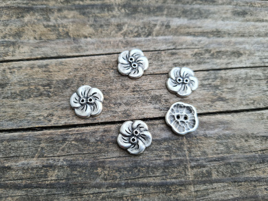 Blütenknopf metall 13mm 