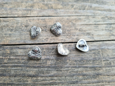 Herzknopf metall 12mm 