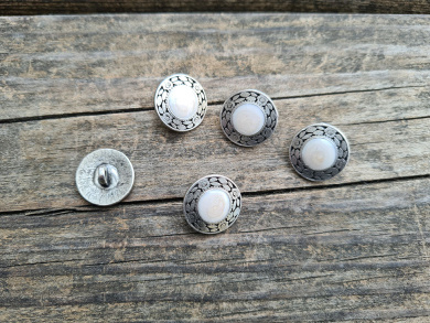 Metallknopf mit Emaille 18mm 