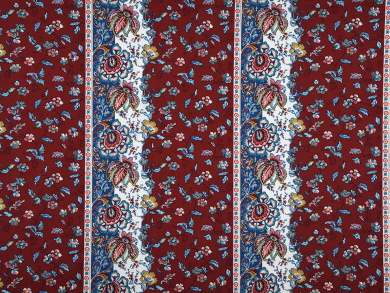 Blusen-/Kleiderstoff Bordüre bordeaux 