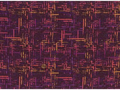 Sweat Designerstreifen beerentöne Reststück 0,55 x 1,45m 