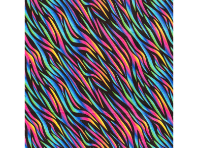 Reststück 1,30m x 1,55 Wintersweat Zebra bunt 