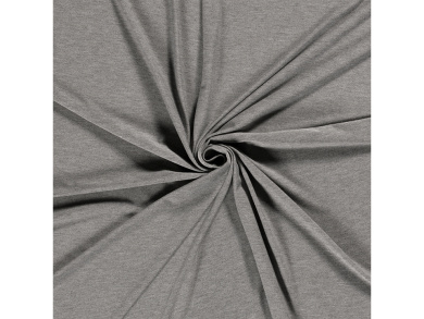 Viskosejersey uni grau meliert Farbe 262 