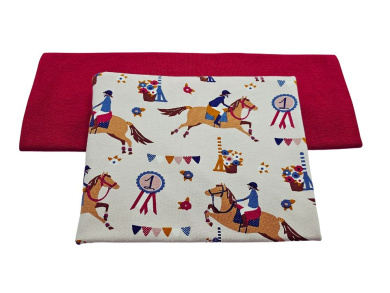 Stoffpaket Pferd Jersey 60cm, Bündchen 50cm 