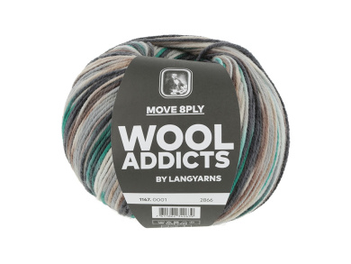 Lang MOVE 8PLY 0001 Sockenwolle 8-fädig 