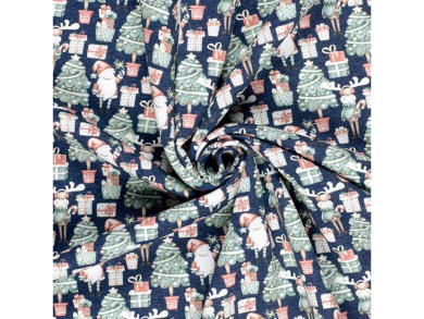 Sweat Weihnachten Nikolaus angeraut Reststück 1,20 x 1,50m 