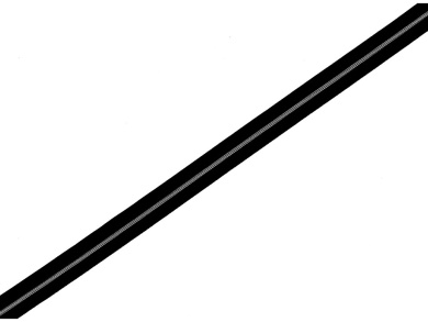 Endlos-Reißverschluss schwarz silber 3mm metallisierend 