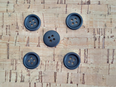 Knopf klassisch schwarz 12mm 