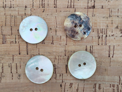 Echter Perlmutt-Knopf 25mm ökologisch nachhaltig 