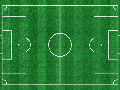 Panel Baumwollstoff Fußballspielfeld grün 1m x 1,48m 