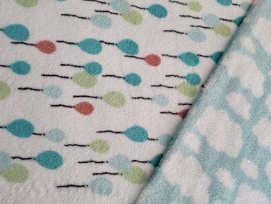 Doubleface Kuschelfleece Luftballon 