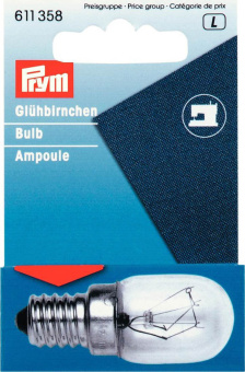 Prym Glühlampe für Nähmaschine 15W zum Schrauben 