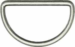Halbrundringe 40mm silber 2 Stück 